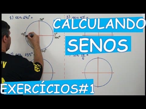 Thumbnail da aula: Calculando Senos na circunferência trigonométrica (Exercícios) (AULA 5/24)