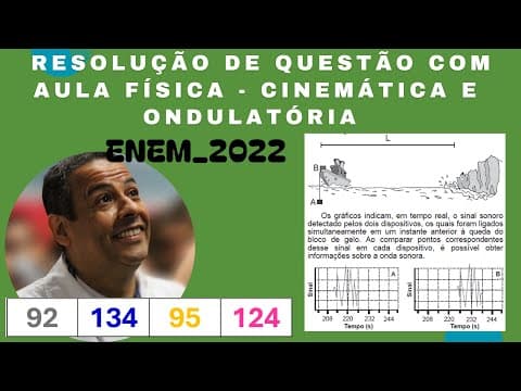 Thumbnail da aula: ENEM 2022 Q.95_AMARELO_O sinal sonoro oriundo da queda de um grande bloco de gelo de uma geleira é