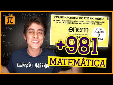 Thumbnail da aula: COMO TIREI 981 EM MATEMÁTICA NO ENEM