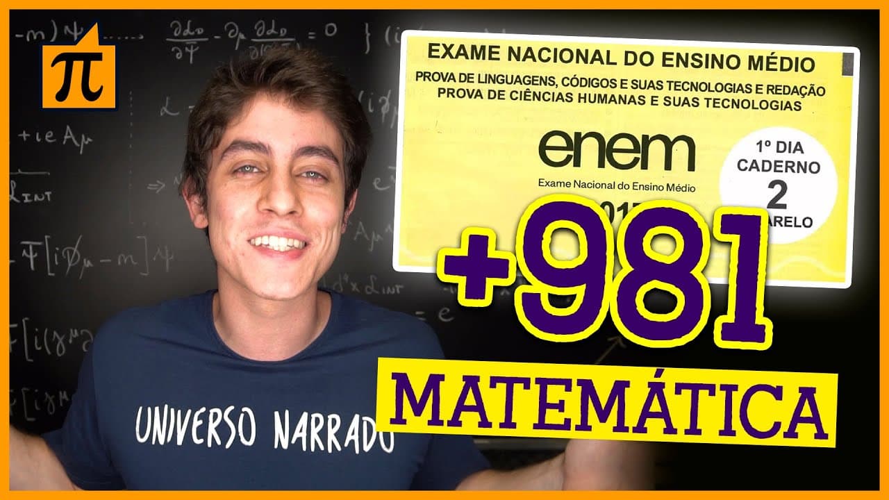 Thumbnail: COMO TIREI 981 EM MATEMÁTICA NO ENEM