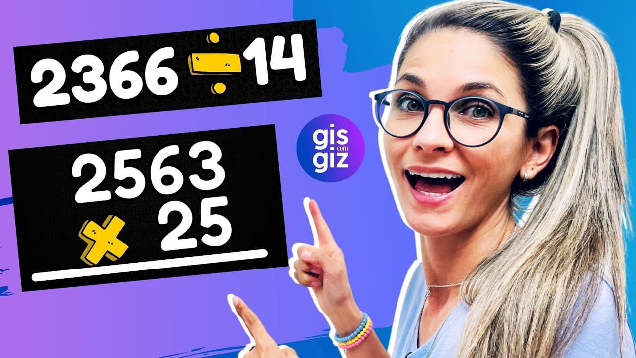 Thumbnail: MULTIPLICAÇÃO E DIVISÃO DE NÚMEROS NATURAIS \Prof. Gis/
