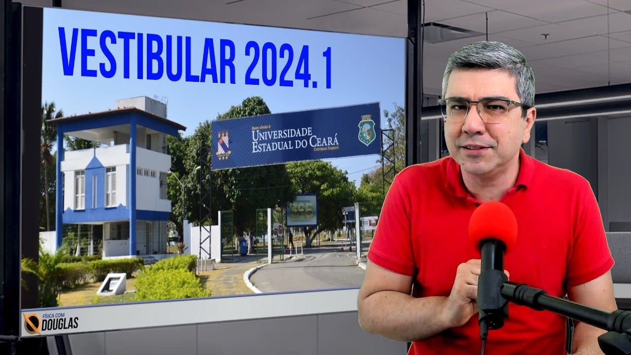 Thumbnail: (Uece 2024 adaptada)  Em um laboratório de óptica, sobre um trilho óptico