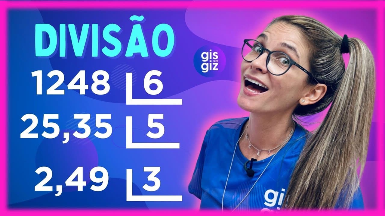 Thumbnail: DIVISÃO - Corte da Live | DIVISÃO COM NÚMEROS NATURAIS E DECIMAIS