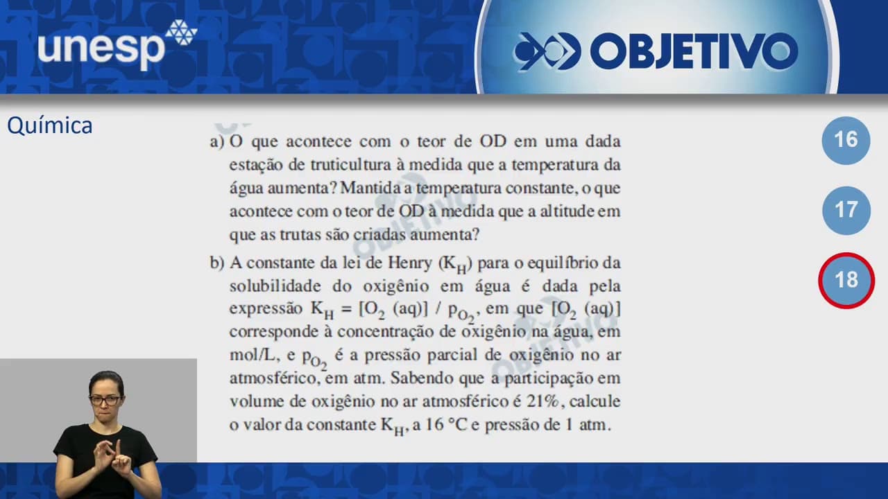 Thumbnail: Resolução Comentada - Química - UNESP - 2ª Fase - 1º Dia - 2019