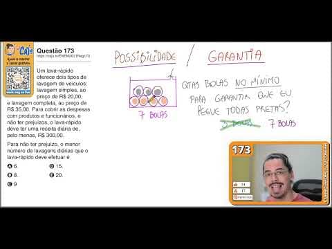 Thumbnail da aula: [ENEM 2021] 173 📘 DIVISÃO Um lava-rápido oferece dois tipos de lavagem de veículos: lavagem simples