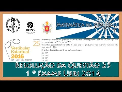 Thumbnail da aula: Resolução Questão 25 - 1º Exame de Qualificação Uerj 2016