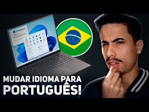 Thumbnail da aula: Como MUDAR IDIOMA DO WINDOWS 11 para PORTUGUÊS!