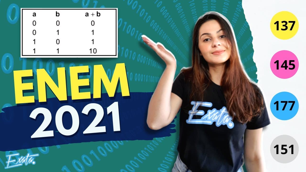 Thumbnail: ENEM 2021 - Uma das bases mais utilizadas para representar um número é a base decimal