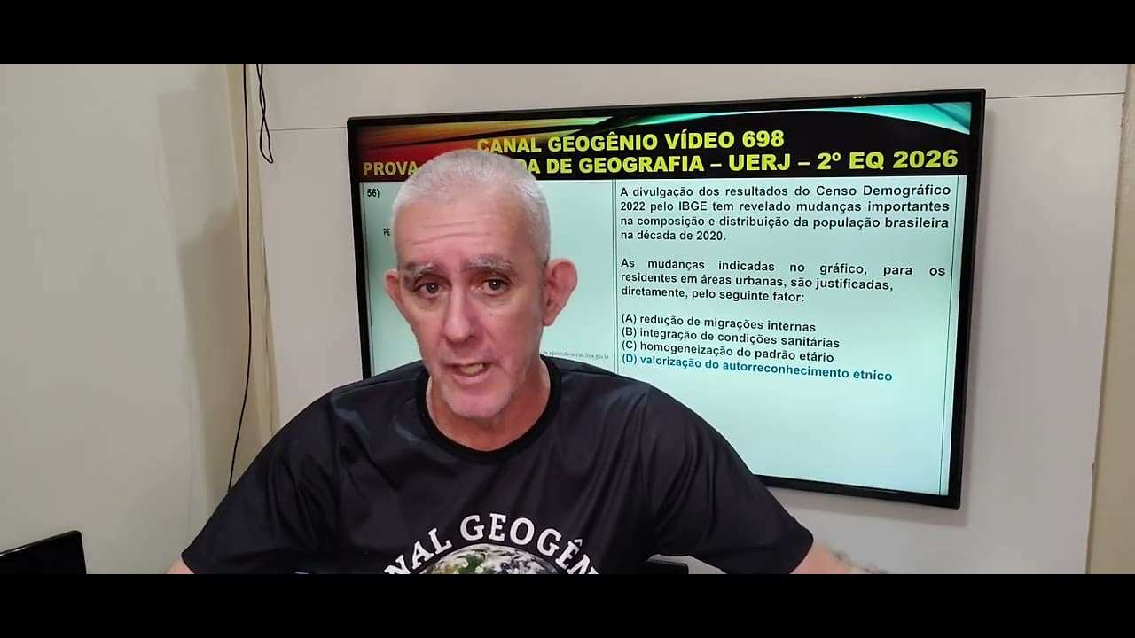 Thumbnail: PROVA COMENTADA DE GEOGRAFIA - UERJ I 2° EQ - 2026