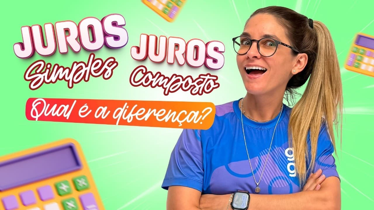 Thumbnail: JUROS SIMPLES E COMPOSTOS: A DIFERENÇA QUE VOCÊ PRECISA SABER 🚀