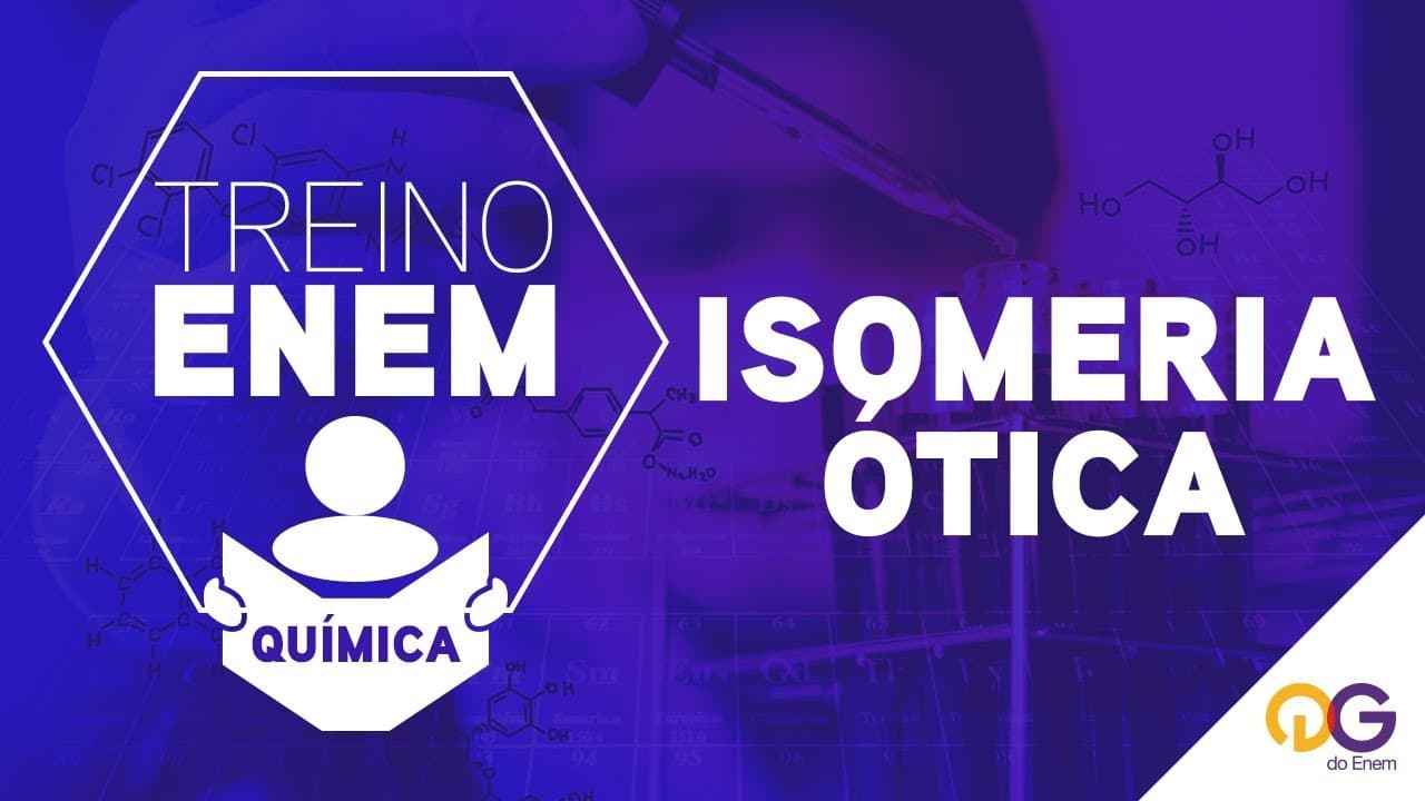 Thumbnail: Treino ENEM: Isomeria Óptica