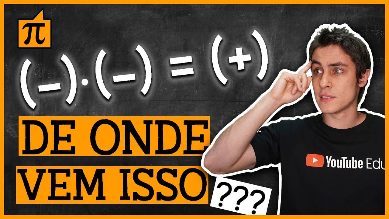 Thumbnail: PQ menos com menos é MAIS?!