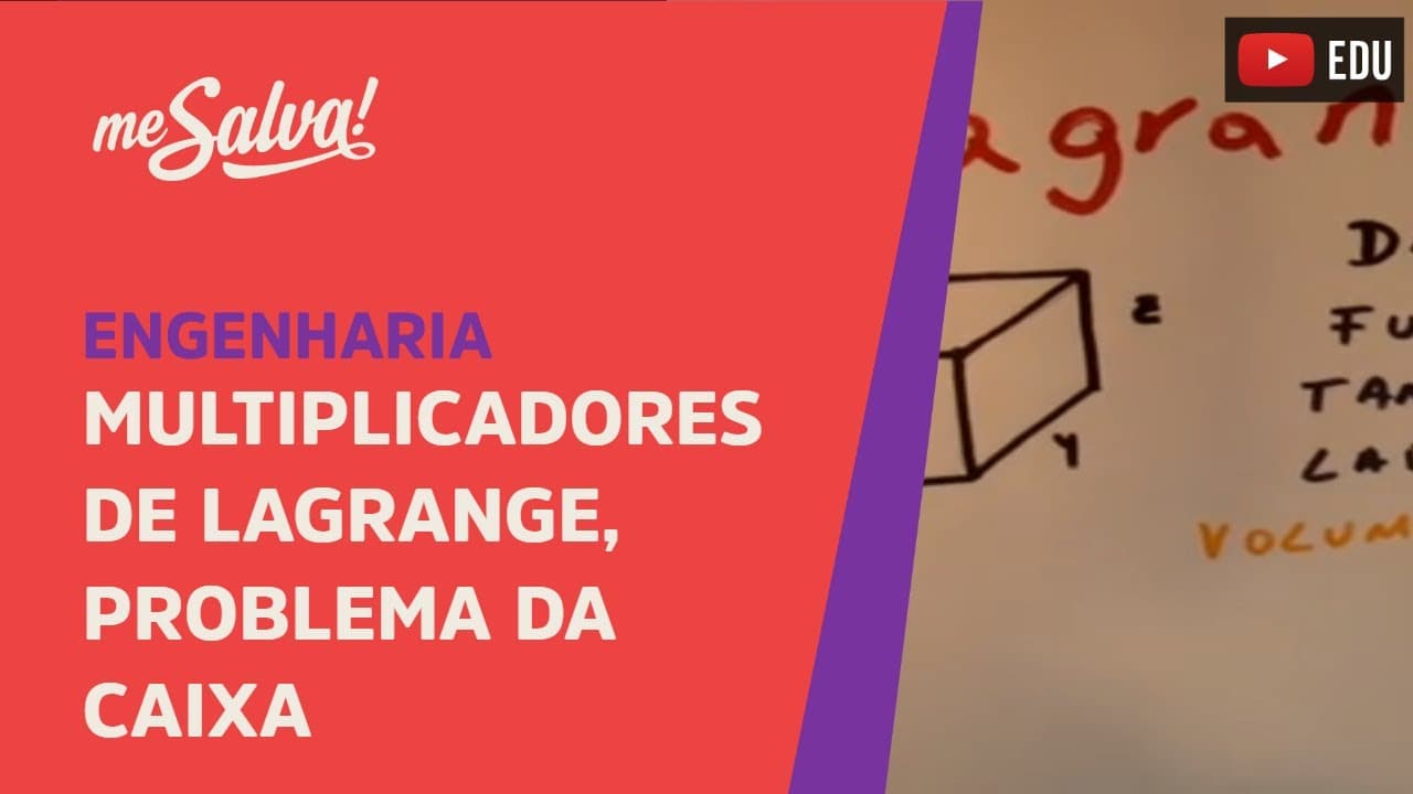 Thumbnail: Me Salva! Cálculo - Multiplicadores de Lagrange, Problema da caixa