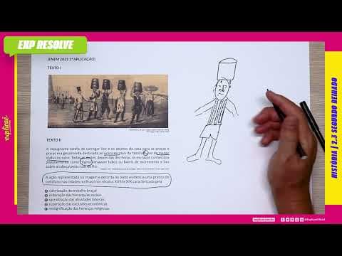 Thumbnail da aula: A AÇÃO REPRESENTADA NA IMAGEM E DESCRITA NO TEXTO EVIDENCIA UMA PRÁTICA DO(...) | SEGUNDO REINADO