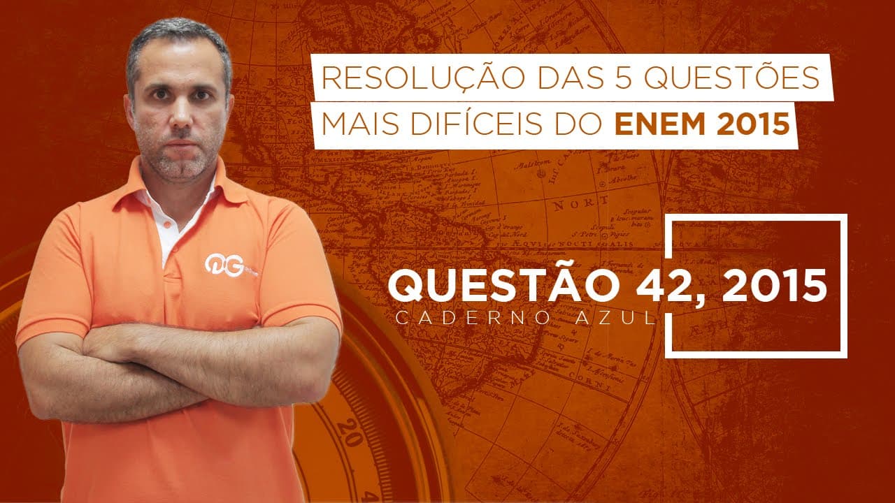 Thumbnail: Resolução das 5 questões mais difíceis do Enem 2015 de História - Questão 42 Caderno Azul