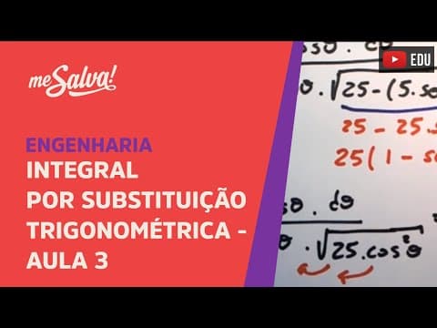 Thumbnail da aula: Me Salva! Integral por Substituição Trigonométrica - Aula 3 - Desenvolver a integral