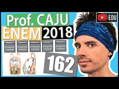 Thumbnail da aula: [ENEM 2018] 162 📓 MULTIPLICAÇÃO Em um aeroporto, os passageiros devem submeter suas bagagens a uma