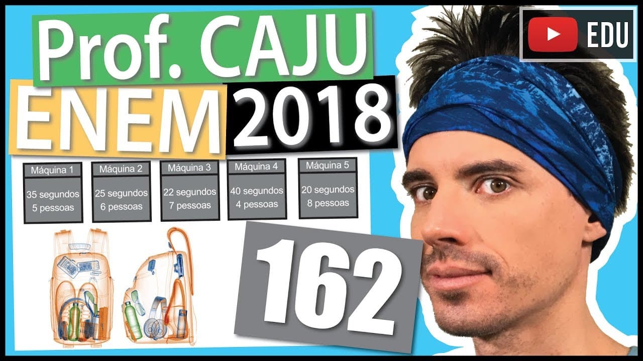 Thumbnail: [ENEM 2018] 162 📓 MULTIPLICAÇÃO Em um aeroporto, os passageiros devem submeter suas bagagens a uma