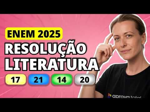 Thumbnail da aula: ENEM 2025 Linguagens – Questão 17 | O meu medo é entrar na faculdade e tirar zero eu que nunca fui