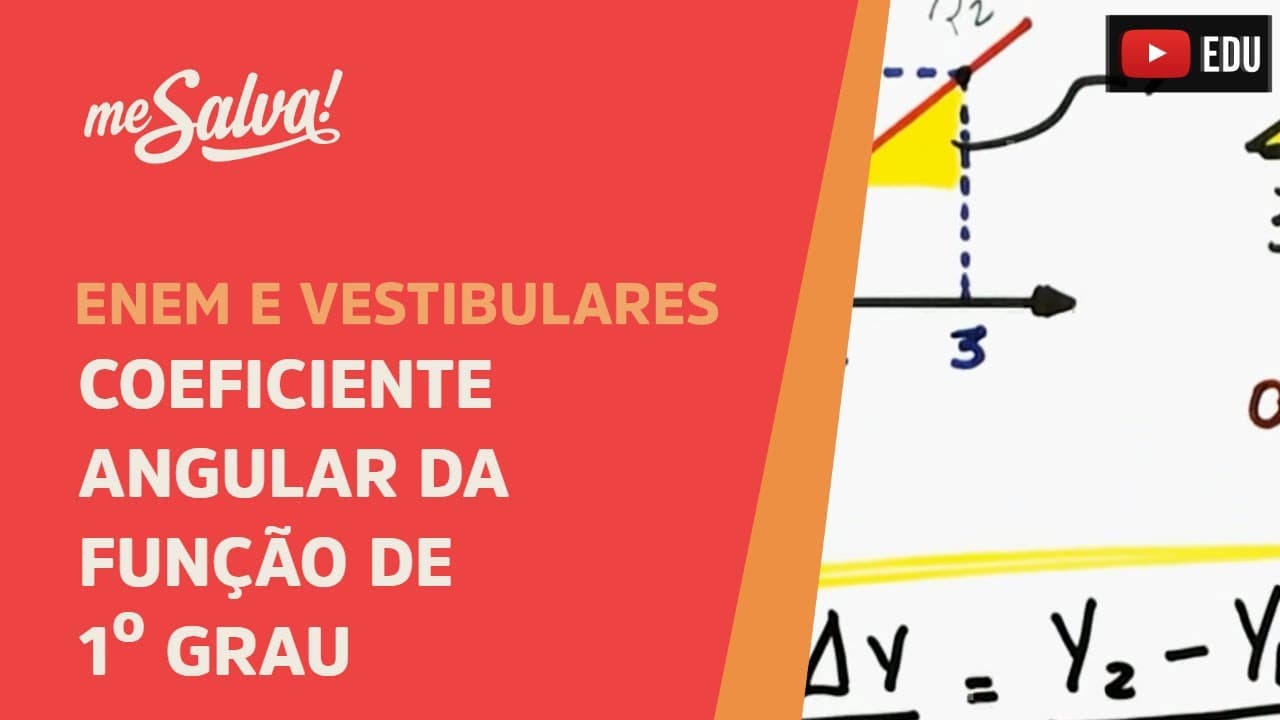 Thumbnail: Funções: Coeficiente angular da Função de 1º grau | Me Salva!