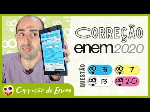 Thumbnail da aula: [CORREÇÃO DO ENEM] Questão 31 - Enem 2020 impresso - Prova azul ▷ Coração clinicamente partido