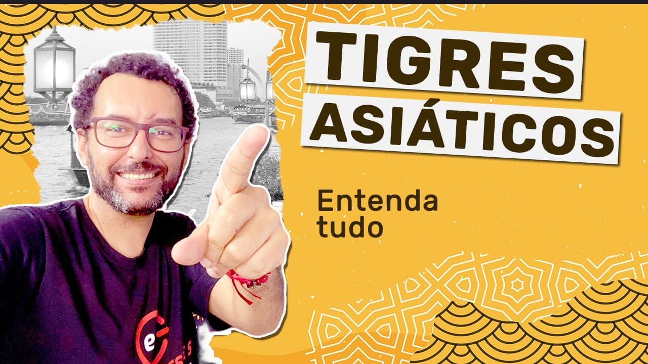 Thumbnail: Tudo sobre os Tigres Asiáticos e Novos Tigres Asiáticos | JeanGrafia |