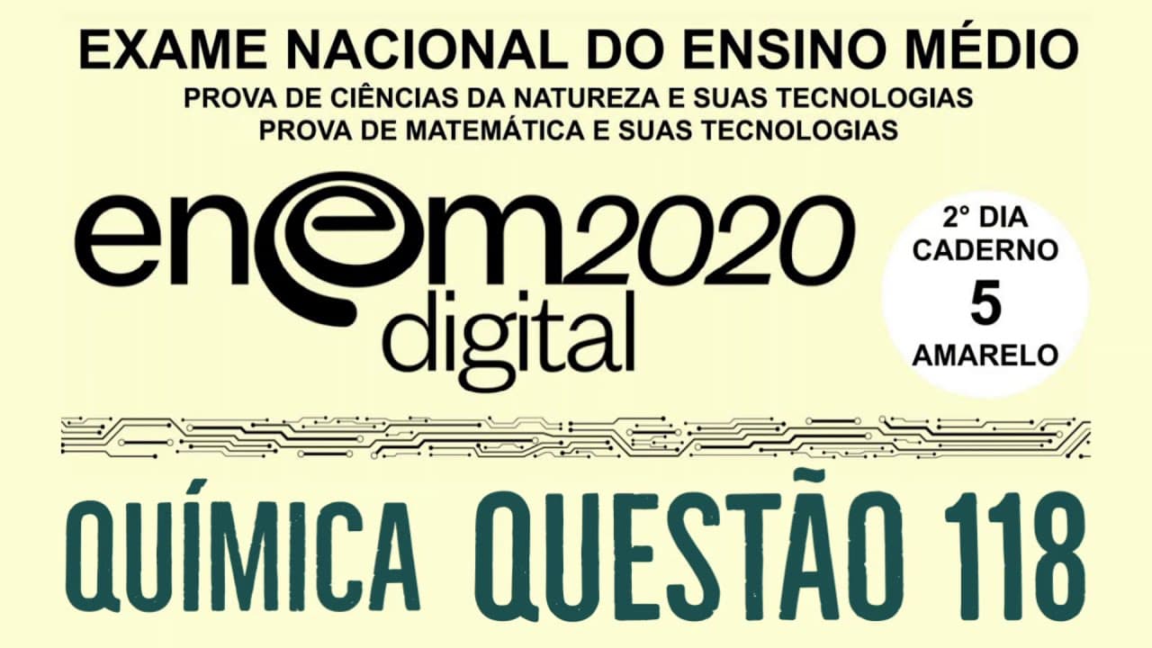 Thumbnail: Enem 2020 | Prova Digital | Questão 118