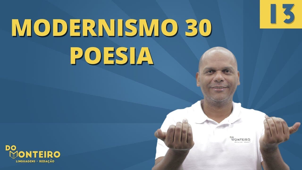 Thumbnail: MODERNISMO 30 POESIA 📚 | Literatura DoMonteiro #13
