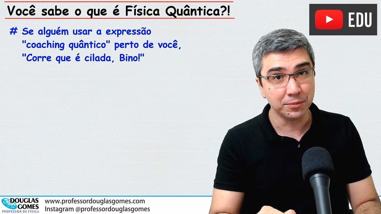Thumbnail: Coaching quântico não tem embasamento científico. Você sabe o que é quântica?