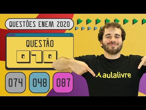 Thumbnail da aula: ENEM 2020 | Gênero e trabalho | Questão 70