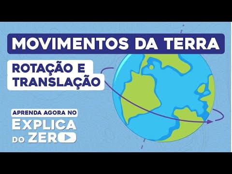 Thumbnail da aula: MOVIMENTOS DA TERRA: rotação e translação | Geografia | Explica do Zero | Prof. Eduardo