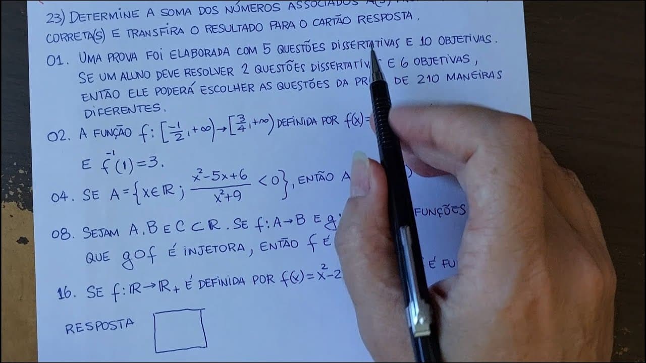 Thumbnail: UFSC 2025 - Questão de Álgebra
