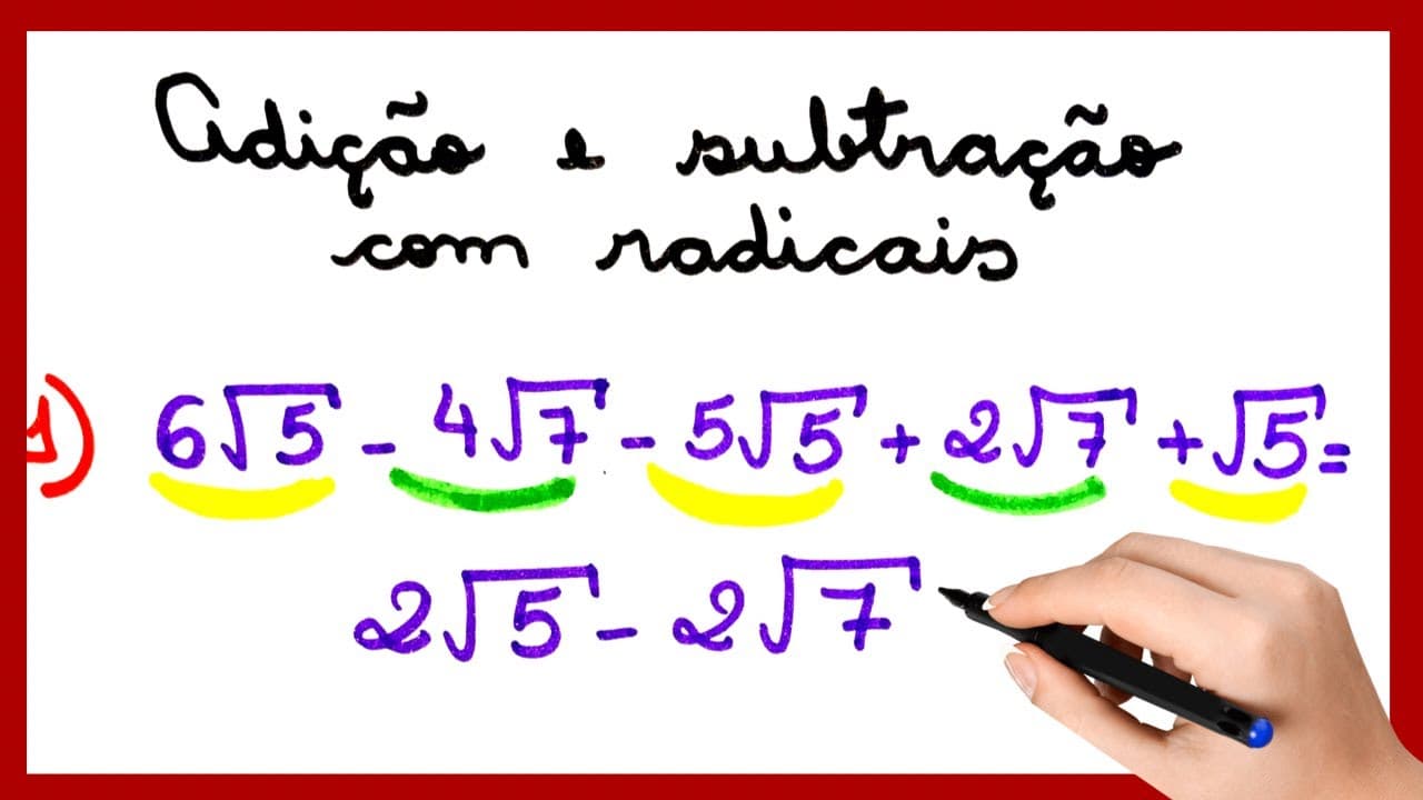 Thumbnail: ADIÇÃO E SUBTRAÇÃO COM RADICAIS.