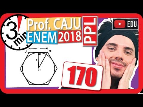 Thumbnail da aula: 🏃ENEM 2018 PPL 👉 RAPIDINHA Questão 170 - Geometria Plana