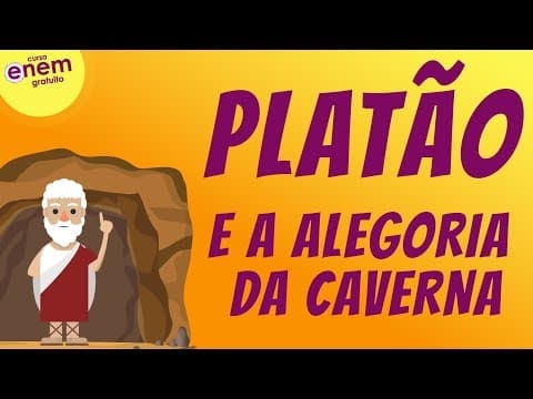 Thumbnail da aula: PLATÃO E A ALEGORIA DA CAVERNA | Resumo de Filosofia para o Enem