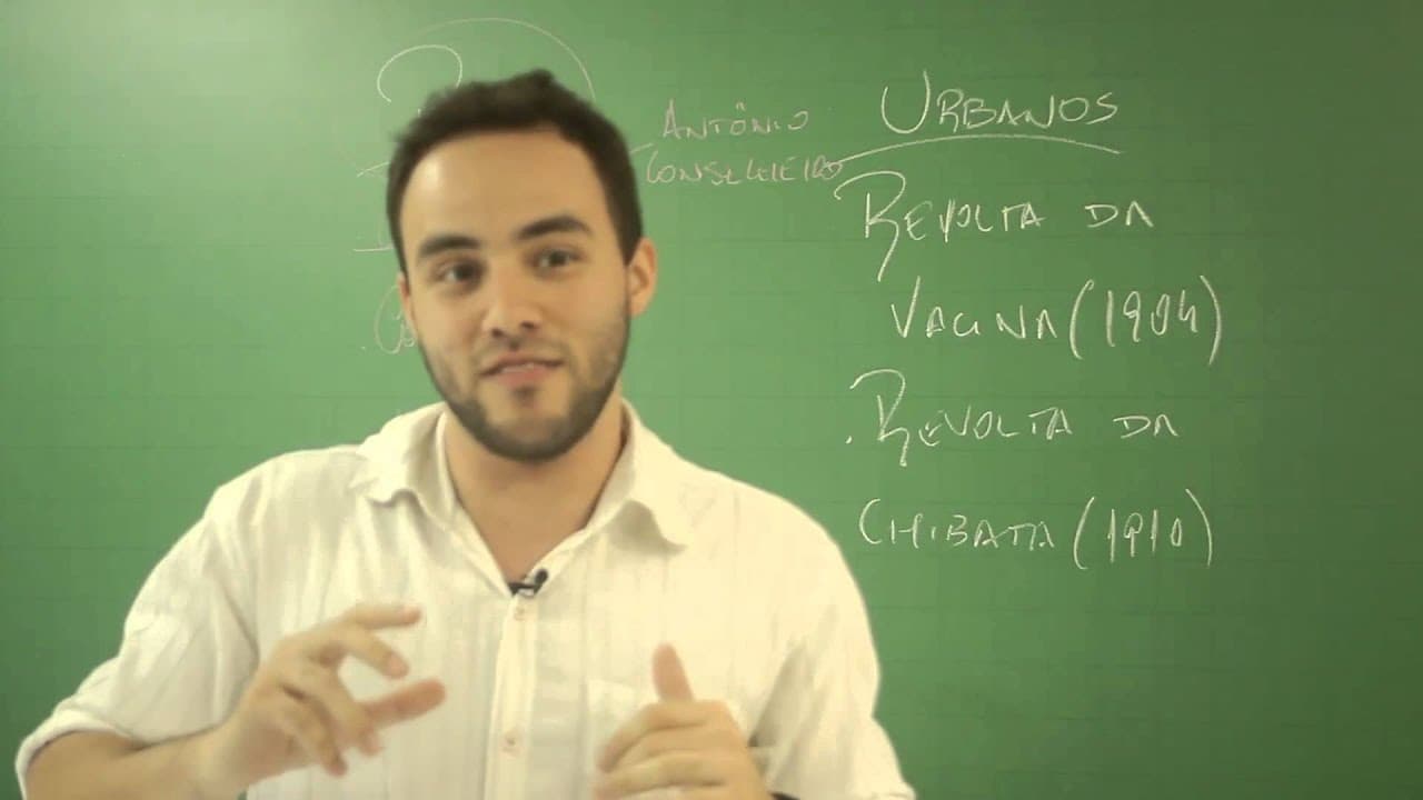 Thumbnail: Aula Ao Vivo: Movimentos sociais da República Velha - Parte 1