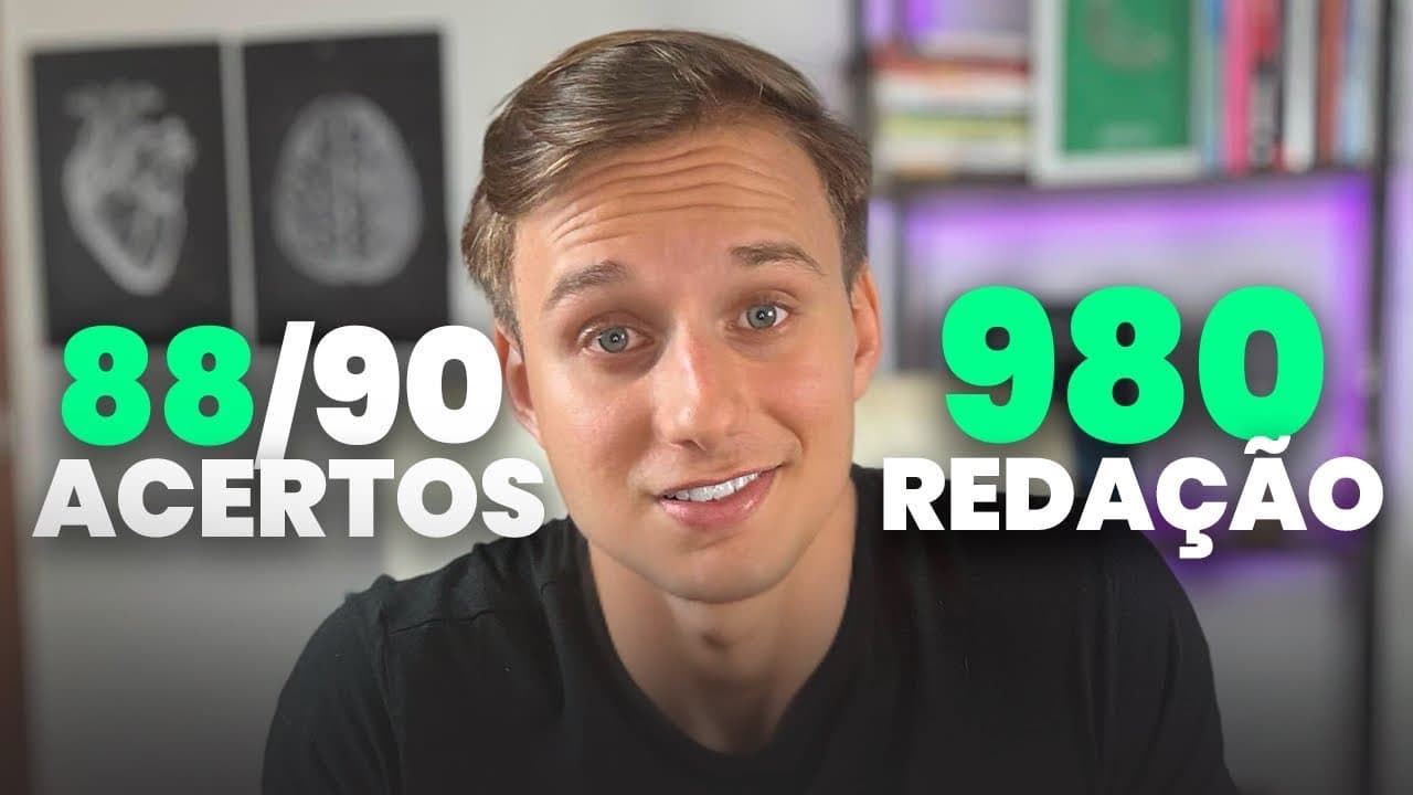 Thumbnail: ESTRATÉGIA de PROVA no PRIMEIRO DIA do ENEM 2025 (+90% acertos)