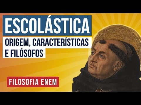 Thumbnail da aula: ESCOLÁSTICA: origem, características e filósofos | Filosofia para o Enem | Ernani Júnior da Silva