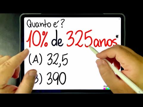 Thumbnail da aula: 🔥 NINGUÉM SABE calcular essa PORCENTAGEM DE ANO e transformar de ANOS PARA MESES! Você consegue?