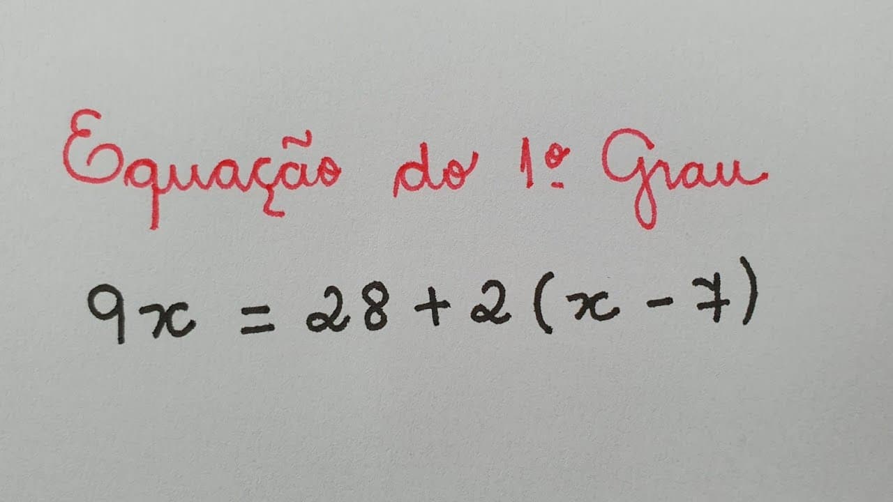 Thumbnail: ❎ Equação do 1º Grau - Professora Angela Matemática