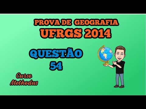 Thumbnail da aula: 54 de 2014 da prova de Geografia da UFRGS - No hemisfério sul nos dias e que ocorrem o equinócio