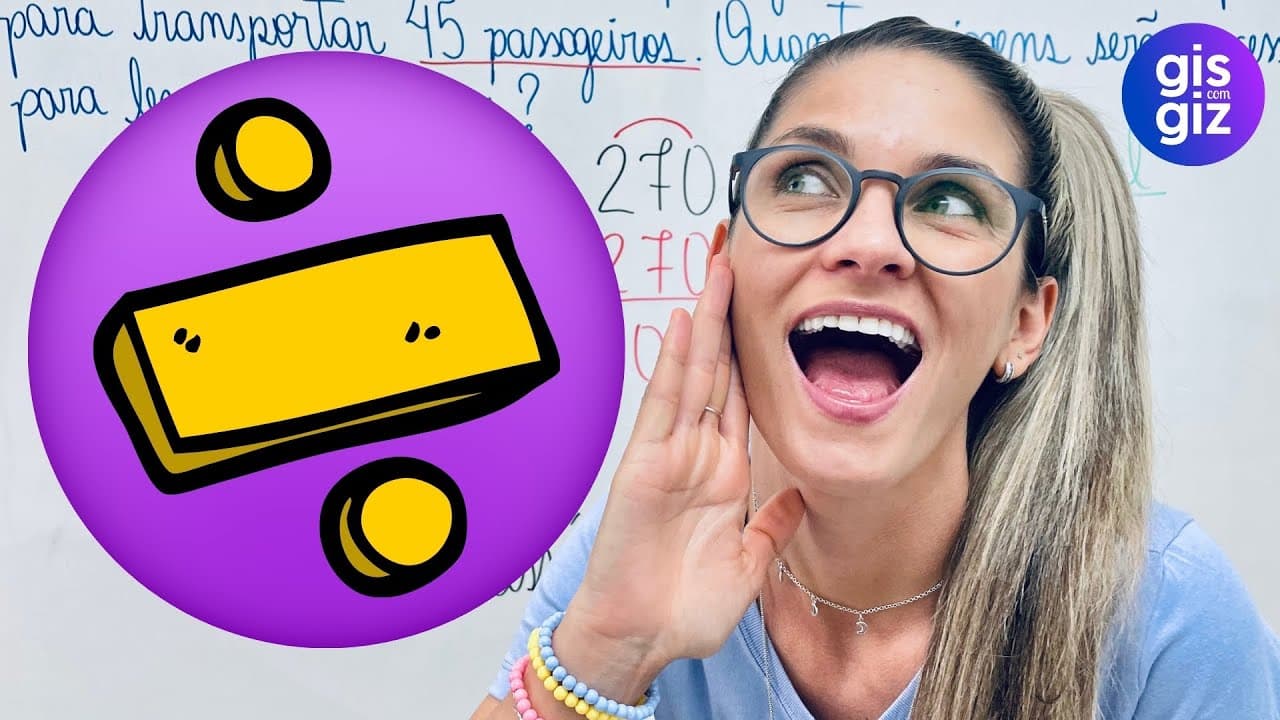 Thumbnail: EXERCÍCIOS DE DIVISÃO MATEMÁTICA | RESOLUÇÃO DE PROBLEMAS DE DIVISÃO \Prof. Gis/