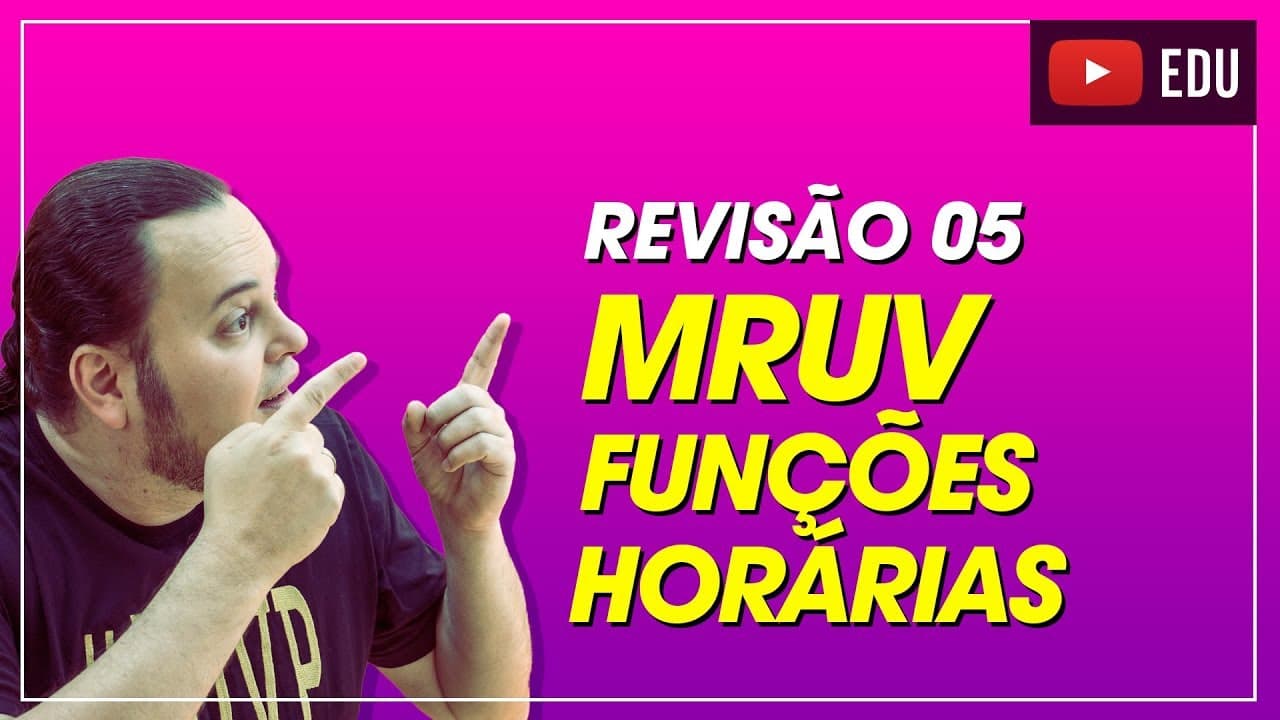 Thumbnail: MRUV | Movimento Uniformemente Variado | Funções horárias