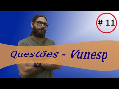 Thumbnail da aula: Matemática - Vunesp #11| Resolvendo Unesp e propondo Famerp | Prof. Rafa Jesus