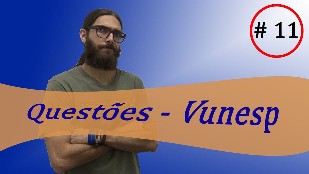 Thumbnail: Matemática - Vunesp #11| Resolvendo Unesp e propondo Famerp | Prof. Rafa Jesus