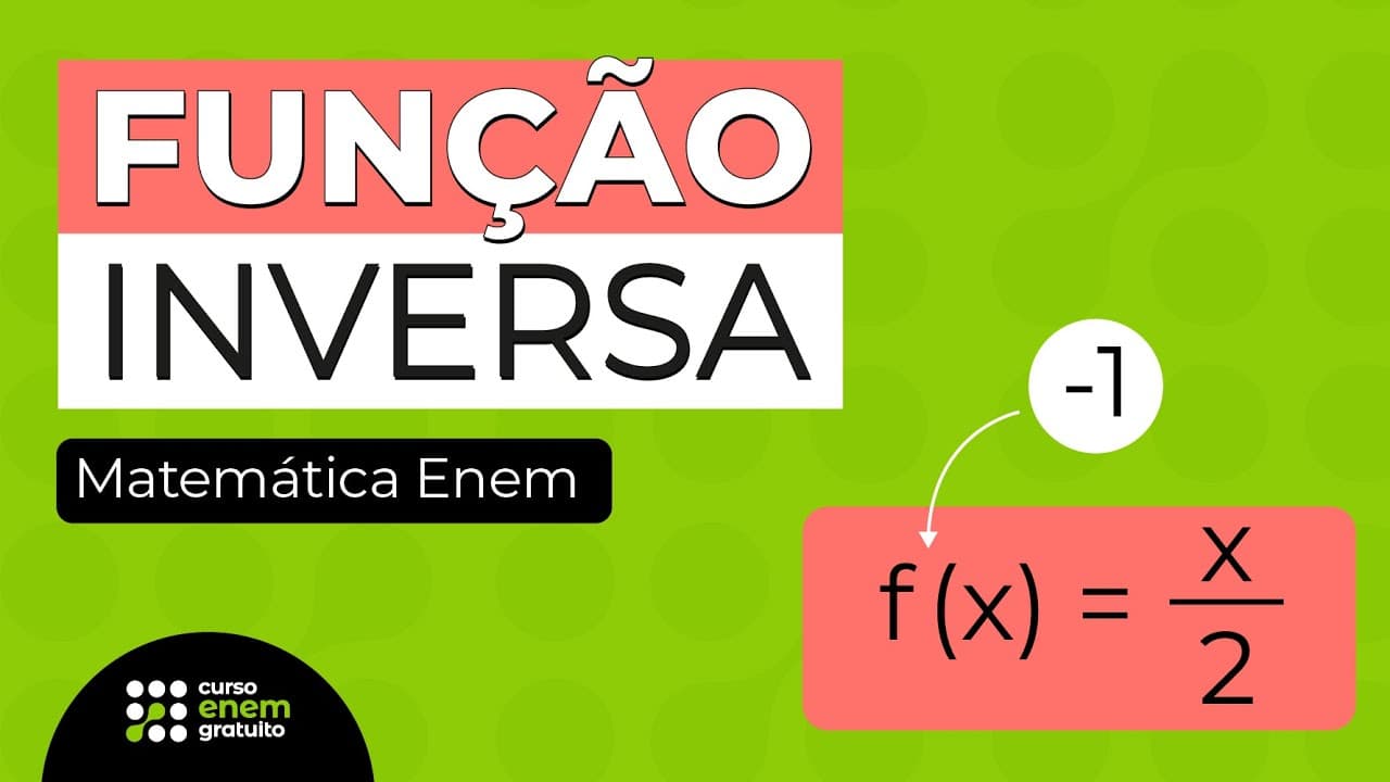 Thumbnail: FUNÇÃO INVERSA: dicas para o Enem | Matemática | Lucas Borguezan