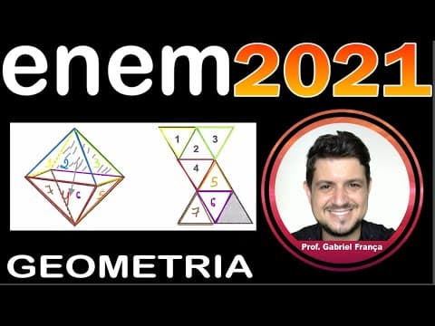 Thumbnail da aula: Num octaedro regular, duas faces são consideradas opostas quando não tem nem arestas, nem vértices