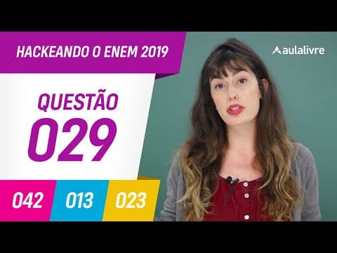 Thumbnail da aula: Enem 2019 | Literatura: Vanguardas Europeias  | Questão 29 (branco)