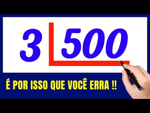 Thumbnail da aula: 🤯NUNCA MAIS ERRE DIVISÃO!!  Matemática básica todo dia.📚🚀