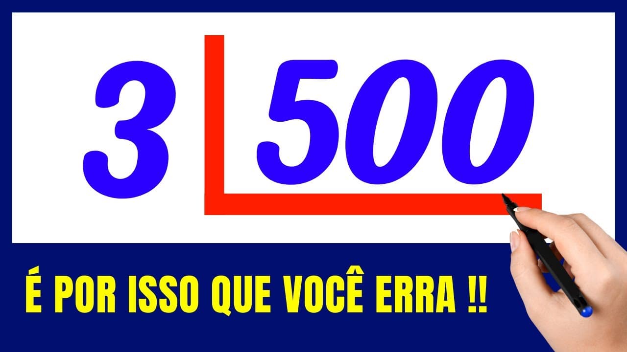 Thumbnail: 🤯NUNCA MAIS ERRE DIVISÃO!!  Matemática básica todo dia.📚🚀